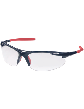 Aizsargbrilles JSP M9700 Sports, caurspīdīga krās./melna krās./sarkana krās., Universāls izmērs