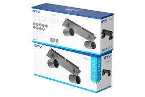 Šviestuvas lubų GTV Veneto, GU10, 2 x 20 W, juoda sp. / juoda sp.