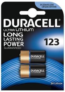 Elementai Duracell, CR123A
