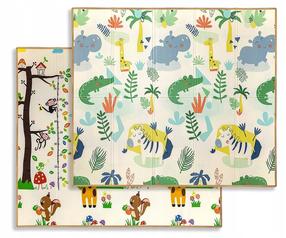 Rotaļu paklājs Milly Mally Play Savanna And Tree, 197 cm x 177 cm, daudzkrāsaina