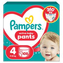 Sauskelnės-kelnaitės Pampers Pants, 4 dydis, 9 - 15 kg, 108 vnt.