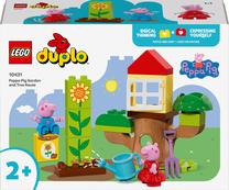 Konstruktorius LEGO® Duplo Kiaulytės Pepos sodas ir namelis medyje 10431
