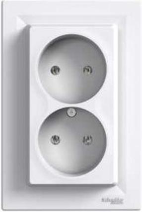 Pistikupesa Schneider Electric Asfora EPH9700121, ilma maanduseta, IP20, valge v.