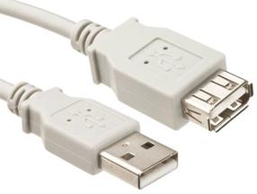 Adapteris Logilink USB 2.0 A female, USB 2.0 A male, 3 m, pelēka krās.