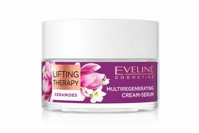 Крем для лица, cыворотка Eveline Lifting Therapy Ceramides, 50 мл, 60+