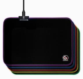 Peles paliktnis Gembird Gaming Mousepad, 25 cm x 25 cm x 0.4 cm, melna krās.