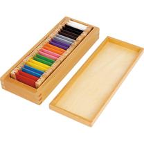 Medinės kaladėlės, formos ir spalvos Montessori, įvairių spalvų