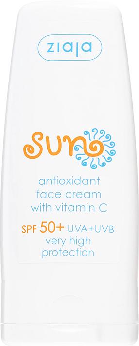 Krēms iedeguma kopšanai sejai Ziaja Antioxidant with Vitamin C SPF50+, 50 ml