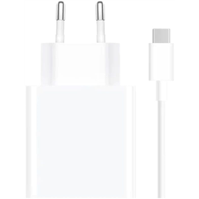 Universalus įkroviklis ir duomenų perdavimo kabelis Xiaomi, USB Type A/1x USB Type-C, balta sp., 33 W