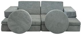 Sofa-lova Atelier Del Sofa Puzzle, mėlyna sp., 70 x 140 cm x 46 cm