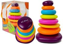 Edukacinė piramidė Brilliant Basics, 25 cm, įvairių spalvų