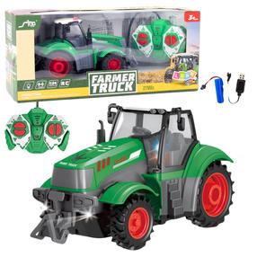 Rc трактор Lean Toys Farmer Truck, 1:24, зеленый цв.