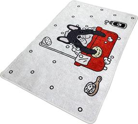 Vonios grindų kilimėlis Foutastic Dogs Shower 359CHL5127, įvairių spalvų, 80 cm x 100 cm
