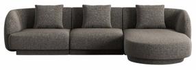 Kampinė sofa Cosmopolitan Design Tulum Eden 18, šviesiai pilka sp., dešininė, 156 x 255 cm x 70 cm
