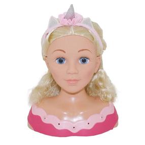 Голова куклы с аксессуарами Bambolina Girlz Hairstyle BD1247, 30 см, многоцветный