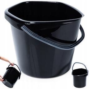 Grīdas mazgāšanas spainis Vilde, 10 l, melna krās.