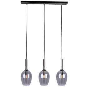 Šviestuvas lubų Milagro Lugano ML8814, E14, 3 x 40 W, juoda sp. / juoda sp.