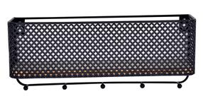 Настенная полка Domoletti Rolant, черный цв., 9 см x 12 см x 30 см