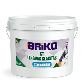 Sausais špakteles maisījums Briko, gatavs lietošanai, balta krās.