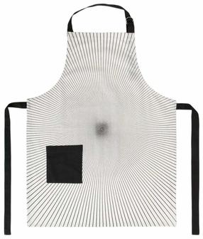 Priekšauts Homla Salado 244272, 80 cm x 60 cm, balta krās./melna krās.