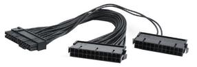 Адаптер Gembird 24pin / 24pin x 2 24-pin male, 24-pin female, 0.3 м, черный цв.
