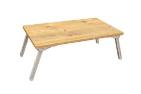 Klēpjdatora galds Kalune Design Gusto Atlantic, 60 cm x 35 cm, 24.5 cm, balts krās./priedes krās.