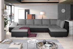 Kampinė sofa Giovanni Sawana 05, Soft 11, juoda sp./tamsiai pilka sp., kairinė, 200 x 340 cm x 88 cm