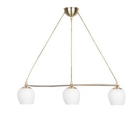 Šviestuvas kabinamas Candellux Lighting Serano, E27, 3 x 60 W, balta sp. / bronzos sp.