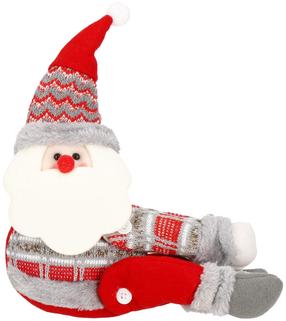 Kalėdinė dekoracija, "Kalėdų senelis" Springos Santa Claus CA1089, 45 cm, balta sp./raudona sp./pilka sp.