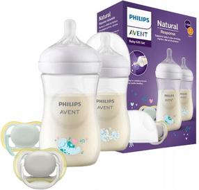Rinkinys Philips Avent Natural Response, 260 ml, 0 mėn., balta sp.