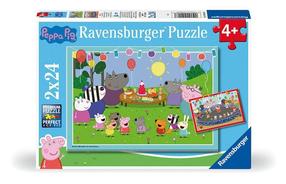 Пазл 2in1 Ravensburger Peppa Pig 12004018, 18 см x 26 см, 48 шт., многоцветный