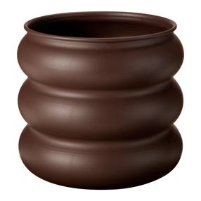 Puķu pods, metāls, 20 cm x 20 cm, brūna krās.