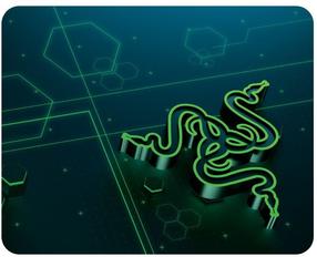 Peles paliktnis Razer, 21.5 cm x 27 cm x 0.15 cm, melna krās./zaļa krās.