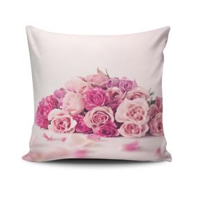 Декоративная подушка Mioli Decor, розовый цв./многоцветный, 43 см x 43 см