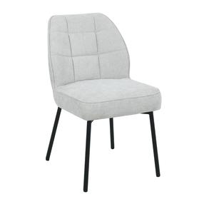 Valgomojo kėdė Home4you Zaylen, matinė, šviesiai pilka sp., 63 cm x 48.5 cm x 84 cm