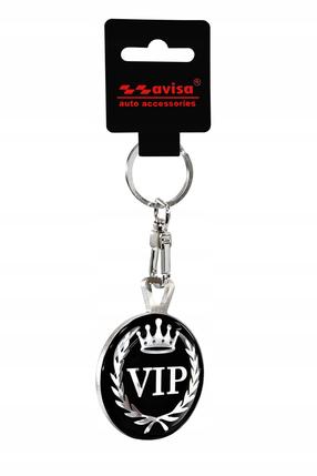 Брелок для ключей Avisa VIP 3D, черный цв.