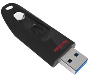 USB atmintinė SanDisk Ultra SDCZ48-064G-A46, juoda sp., 64 GB