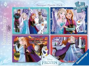 Puzle 4in1 Ravensburger Frozen Magical Spirits, 26 cm x 36 cm, 400 gab.