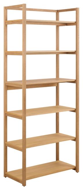 Knygų lentyna Ludza, rusva, 40 cm x 80 cm x 199.2 cm