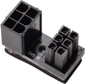 Adapteris InLine GPU Power Adapter Internal 6-pin ATX Female, 6-pin ATX Male, juoda sp.