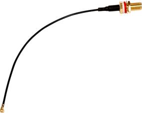 Tīkla produktu piederums MikroTik U.fl SMA female pigtail, melna krās.