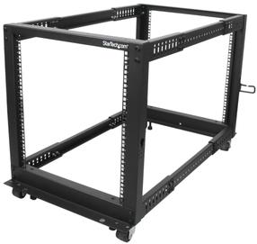 Tvirtinimas StarTech 4POSTRACK12U, 1048 x 604 mm, 103 vnt., juoda sp.