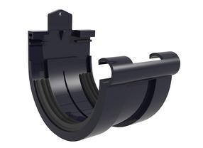 Teknes savienotājs Scala G125, polivinilhlorīds (pvc), melna krās.