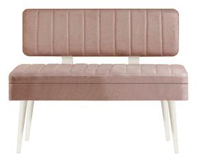Prieškambario suoliukas Kalune Design Vina 0900 - 1, balta sp./smėlio sp., 46 cm x 110 cm x 85 cm