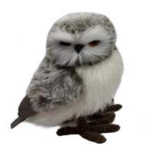 Kalėdinė dekoracija, "Pelėda" Christmas Touch, 13 cm, pilka sp.