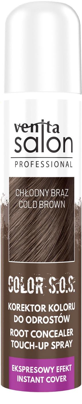 Tonēšanas aerosols Venita Color SOS Cold Brown, cool bronze krās., 75 ml