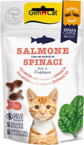 Skanėstas katėms Gimborn GimCat Crunchy Snacks, daržovės/lašiša, 0.05 kg