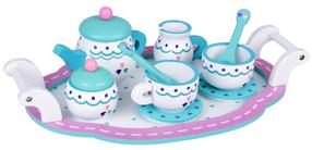 Наборы для игровой кухни, набор посуды Tea Set ZA5385, синий цв./белый цв.