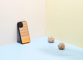 Telefona vāciņš Man&Wood Case for iPhone 12 Pro Max Herringbone Arancia, melna krās., Apple
