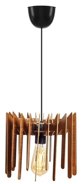 Šviestuvas kabinamas Opviq 153-T 390FLH1552, E27, 1 x 60 W, riešutmedžio sp. / juoda sp.